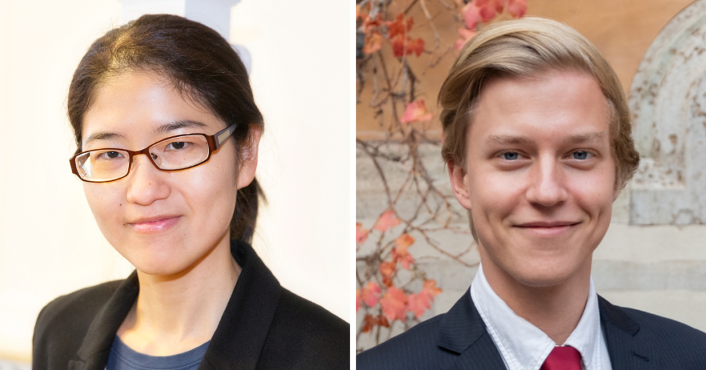 Wan-Hsin Liu, Senior Researcherin beim ifW Kiel und Silas Dreier, Koordinator beim ifW Kiel