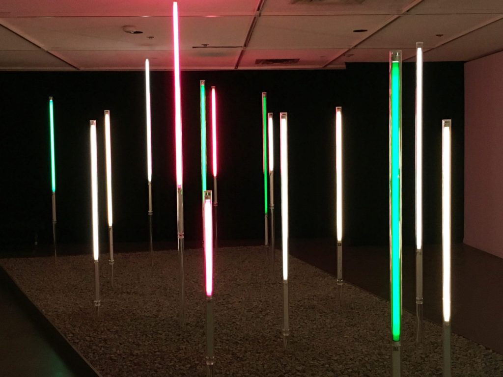 Andreas Schmids eigene Kunst 2019 in Clearings, Halifax, Kanada. 