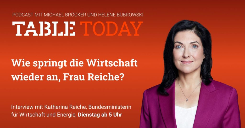 Table.Today mit Katherina Reiche.